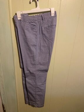 Talbots Blue Pinstripe Chinos Sz 10